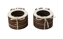 Load image into Gallery viewer, 3&quot; Round Wood Laser Cut Napkin Rings, 2 Styles, Set of 6